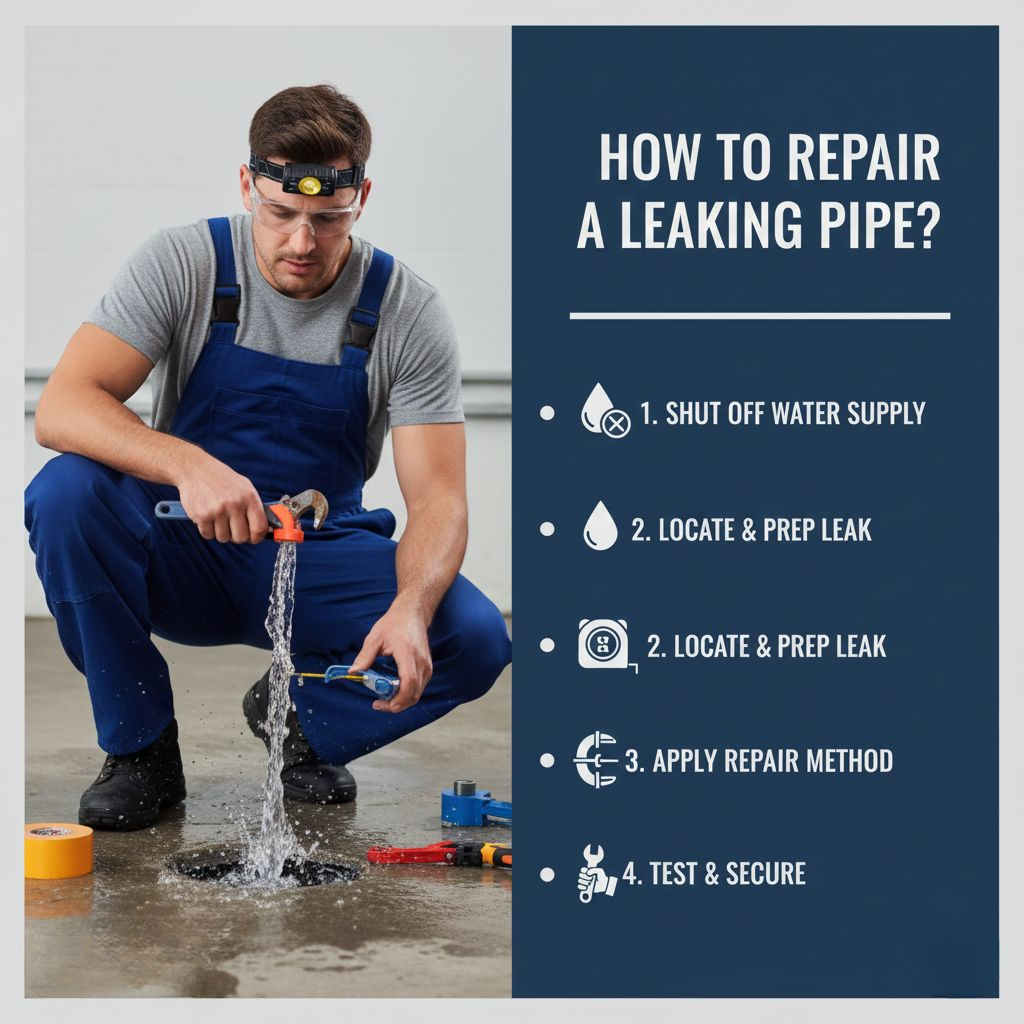 How To Repair A Leaking Pipe